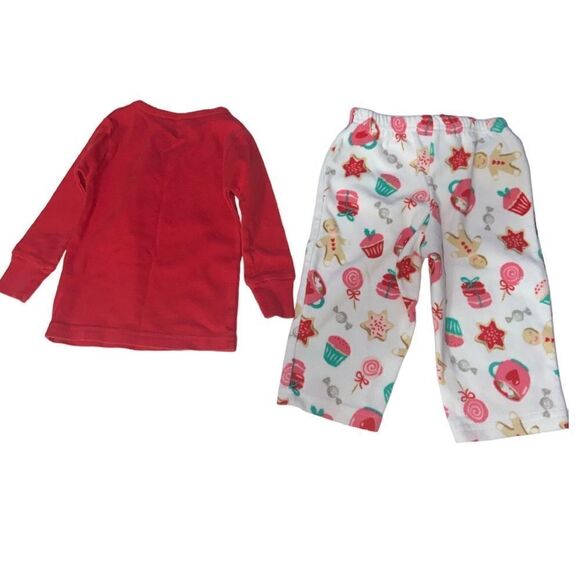 Carter’s Sugar and Spice 2-Piece Christmas Holiday Pajama Set 12M - Picture 2 of 7